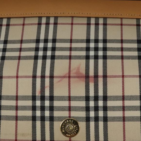 BURBERRY Shoulder Bag Leather Beige Gold Auth ep8012 - Picture 16 of 16